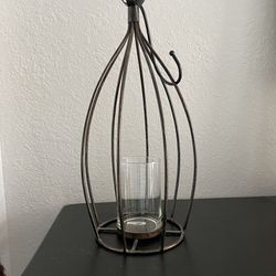 Beautiful  Iron Metal Candle Or Plant Holder 