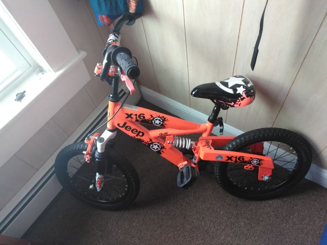 Jeep x16 bike orange new arrivals