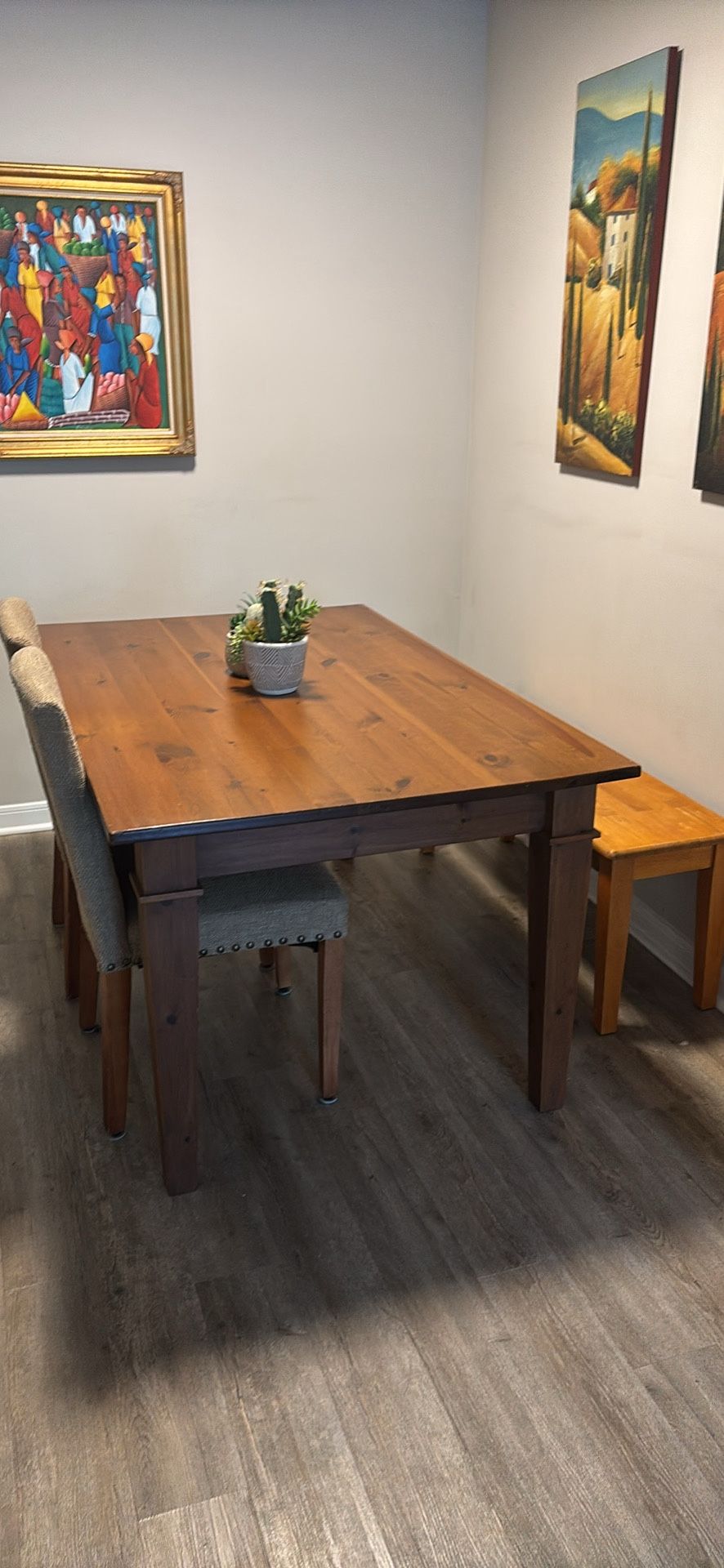 Dining Table 2 Chairs & A Bench