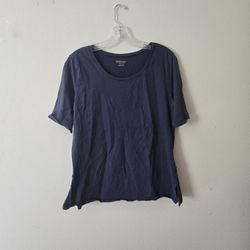 Navy Pendleton Top