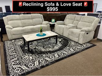 Brand New Sofa and love seat With 4 Recliners