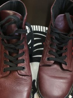 Red Dr. Marten Boots