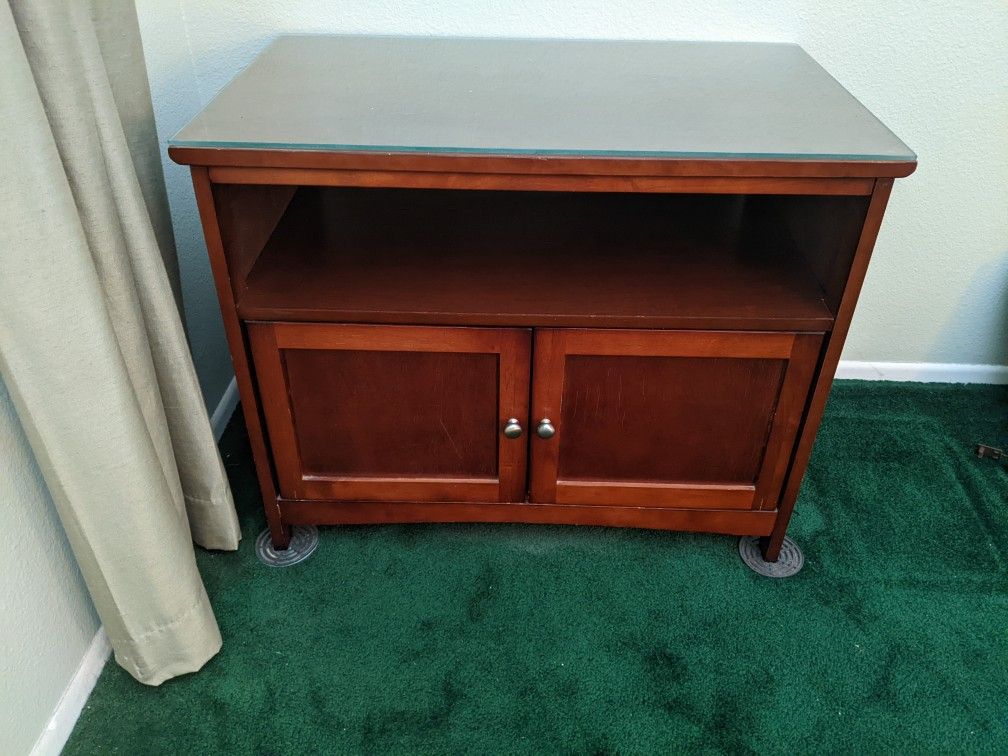 TV Stand / Media Cabinet, Cherry Wood