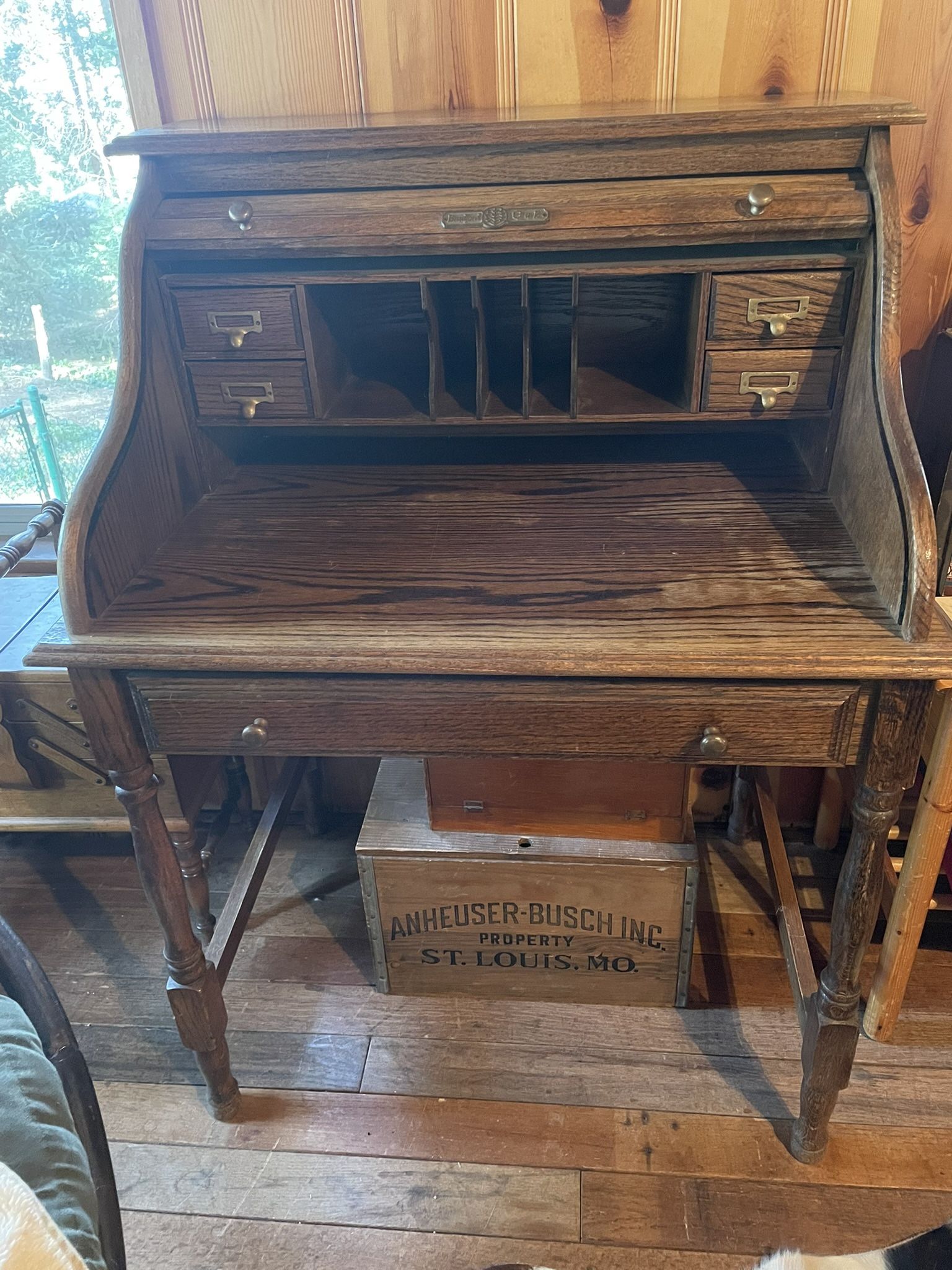 Antique Roll Top Desk