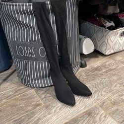Black Legging Heels 