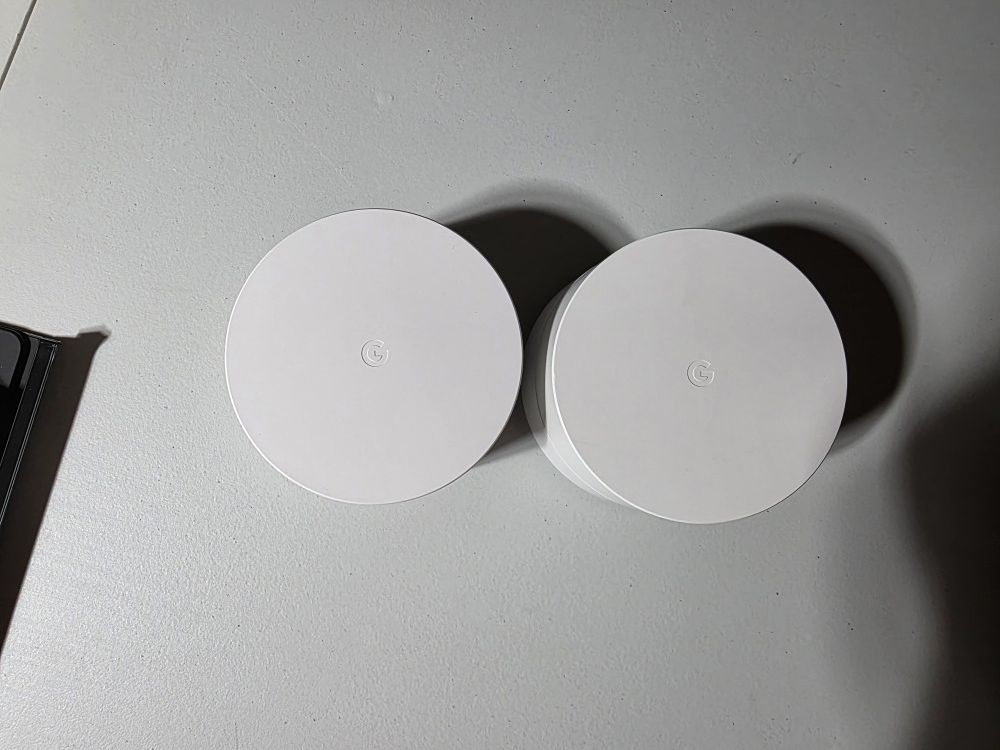 Google WiFi System, 2-Pack - Router Replacement for Whole Home Coverage - NLS-1304-25,white