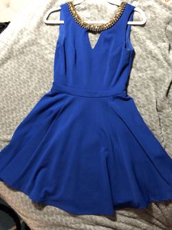 XOXO Navy Blue Dress