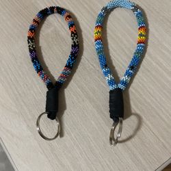 Beaded Wristlet Keychains