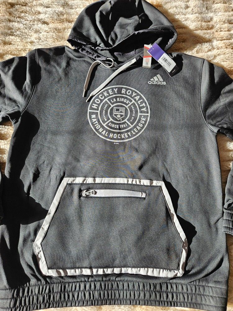 Adidas Hockey Hoodie LA KINGS black Size LARGE NEW