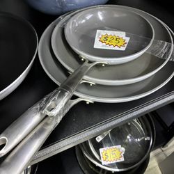 GreenPan 3-Piece Ceramic Non-Stick Frying Pan Set