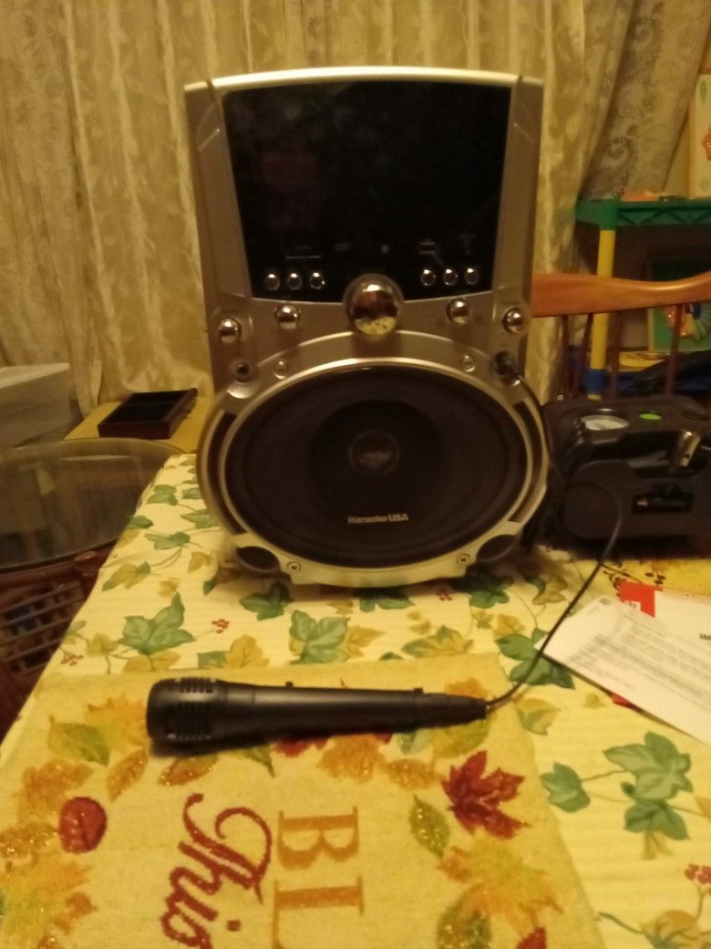 Karaoke Machine With Mike