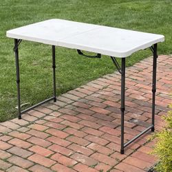 Lifetime 42”L Folding Table 24” W X 30”H