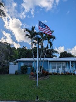 20 ft flag poles installed new n used from $99 up to $300