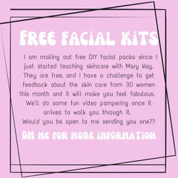 Free facial kits