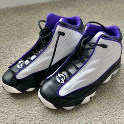 Nike Air Jordan Boys 6Y Pro Strong Bred Sneakers  White Black Purple  DC7911-150