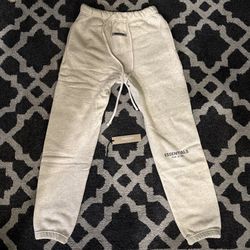 Essentials Pants Size Medium Light Grey 