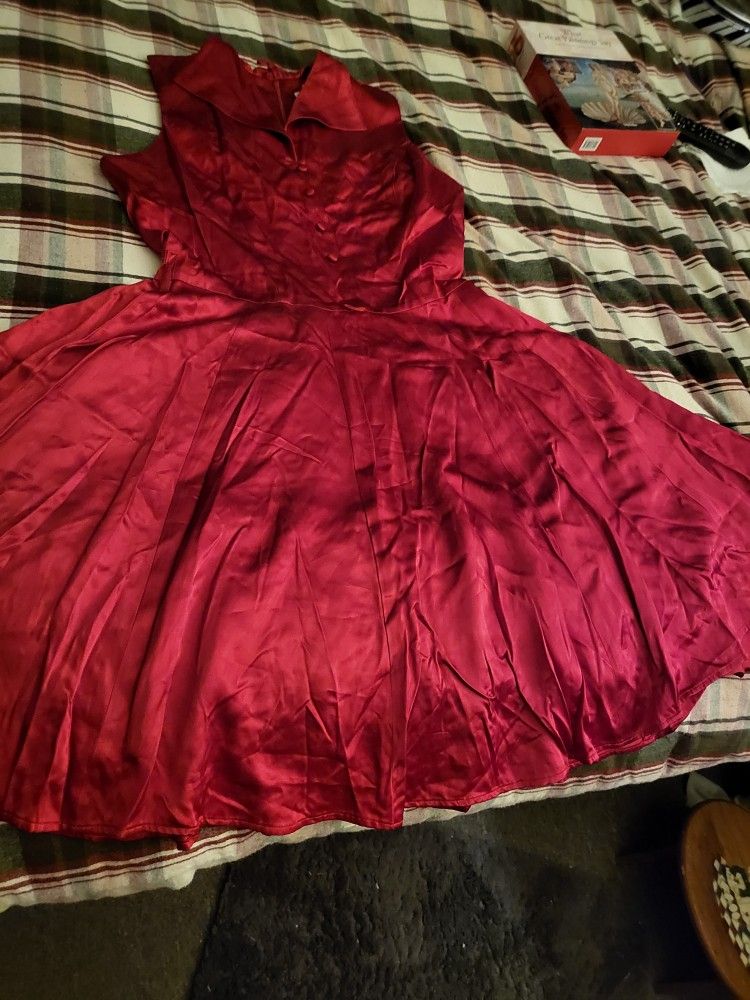 Beautiful Red Fit N Flare Dress