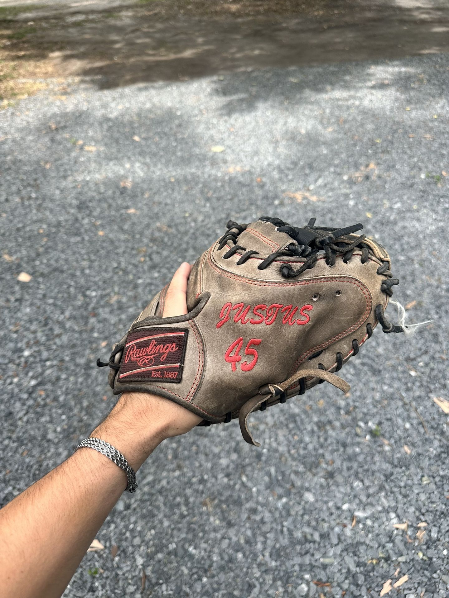 Custom Rawlings Catchers Mitt 