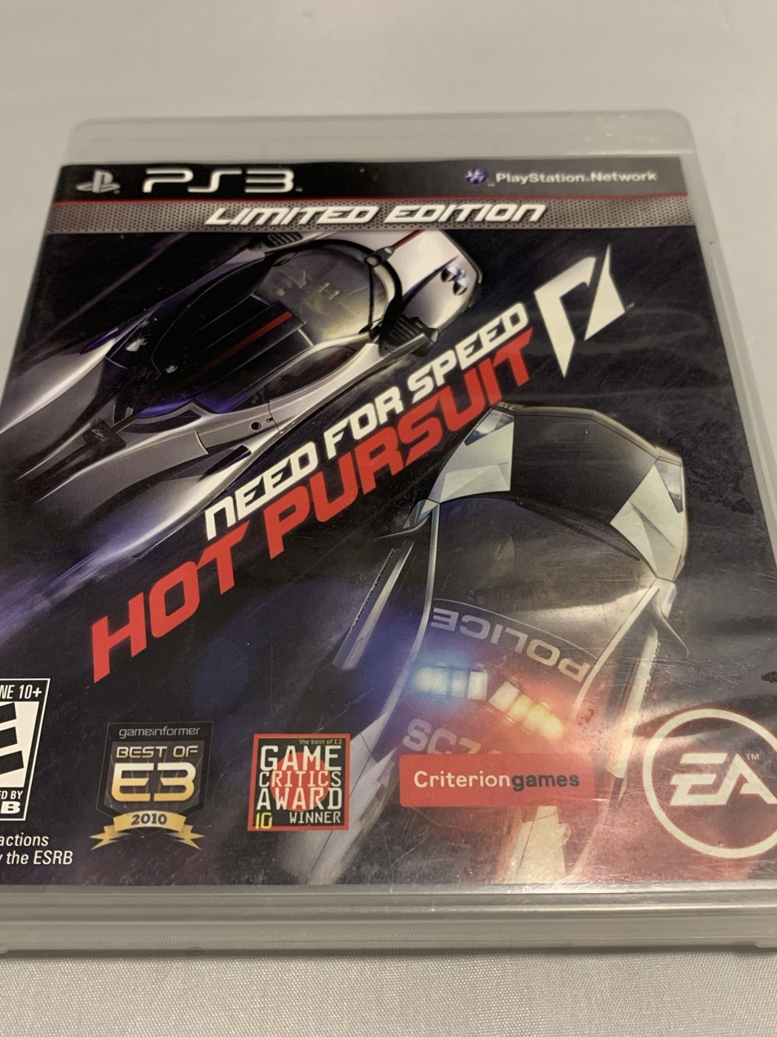 Need For Speed Hot Pursuit For PlayStation 3 PS3 No Manual Video Game