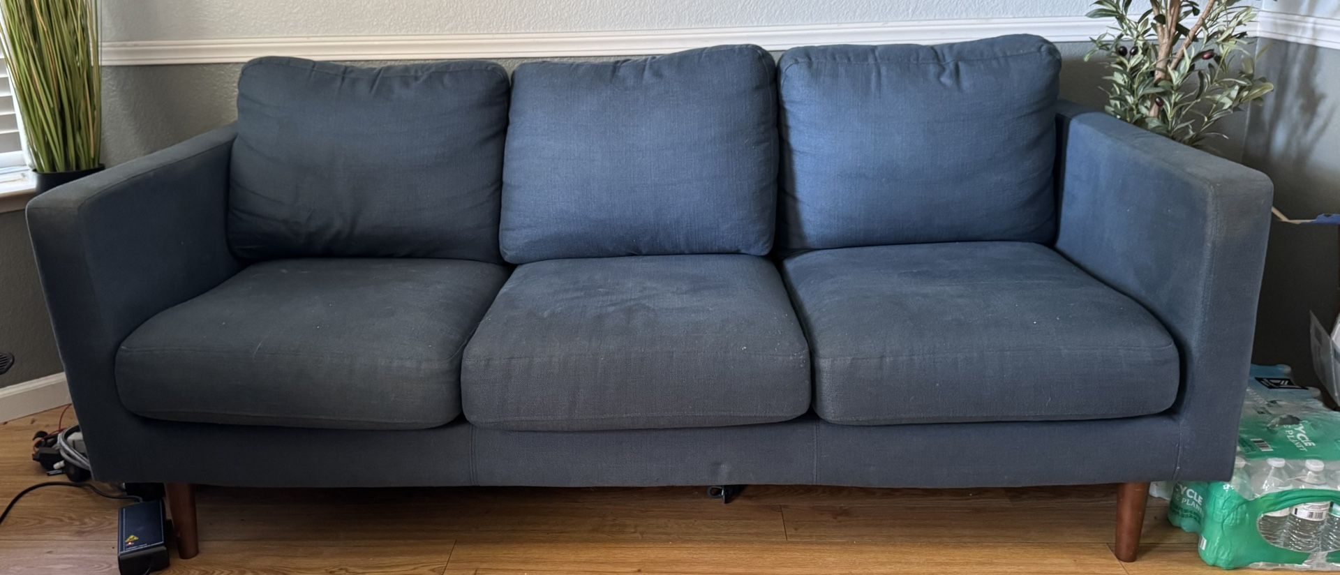 Blue denim Couch