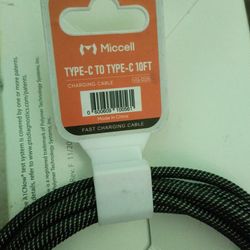 Type c to type c 10 ft smart fast charging phone power chord