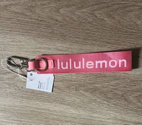 Pink Lululemon Keychain