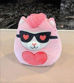 Squishmallow Pink Llama Valentine's Plush