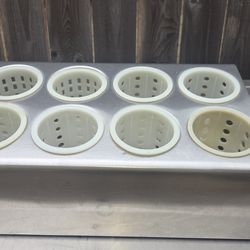 Used Stainless Steel Utensil Organizer