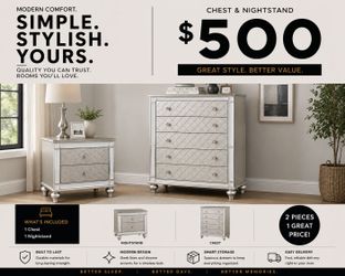 BIG SALE! BRAND NEW CHEST AND NIGHTSTAND