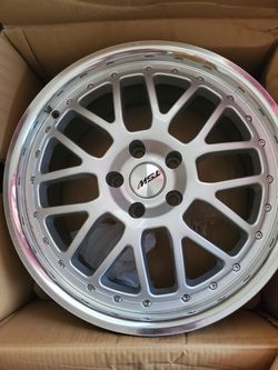 2 New 18x8 TSW Valencia Silver Wheel/Rim