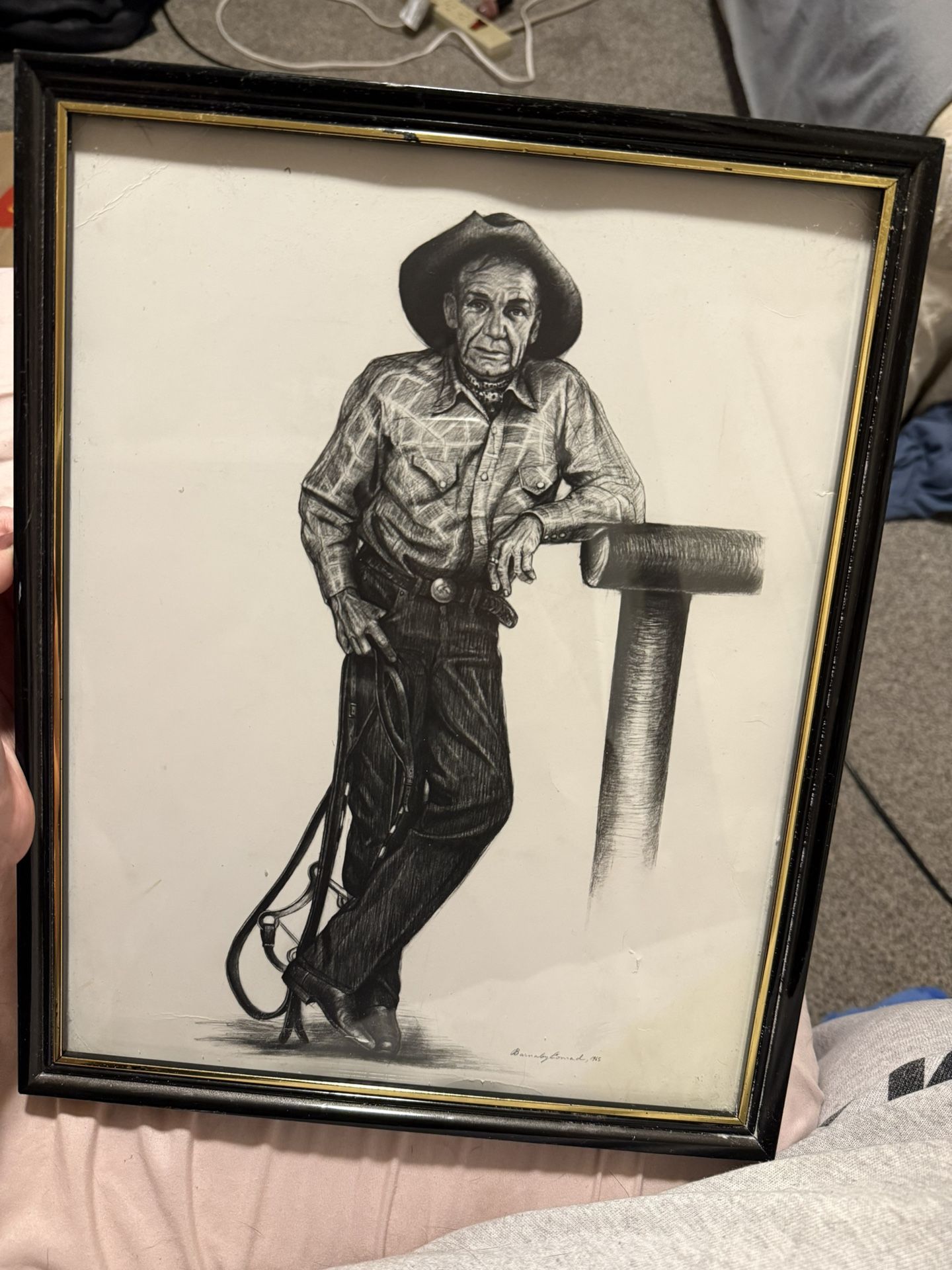 Conrad, Barnaby Signed 1965 Art Sketch/Painting