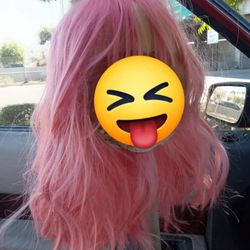 Pink Short Wavy Wig Brand New