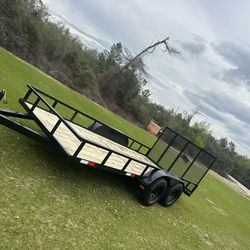 Nice 6.4x16 Dual axles landscaping utility trailer