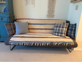 Grey Upholstered Couch