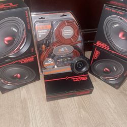 Speakers With Tweeters Plus Amp
