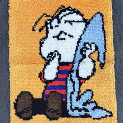 Linus Peanuts Tufted Rug Wall Art