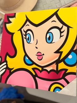 Rare Princess Peach Pop Art Canvas Print