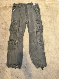 Military Green Cargo Pants 