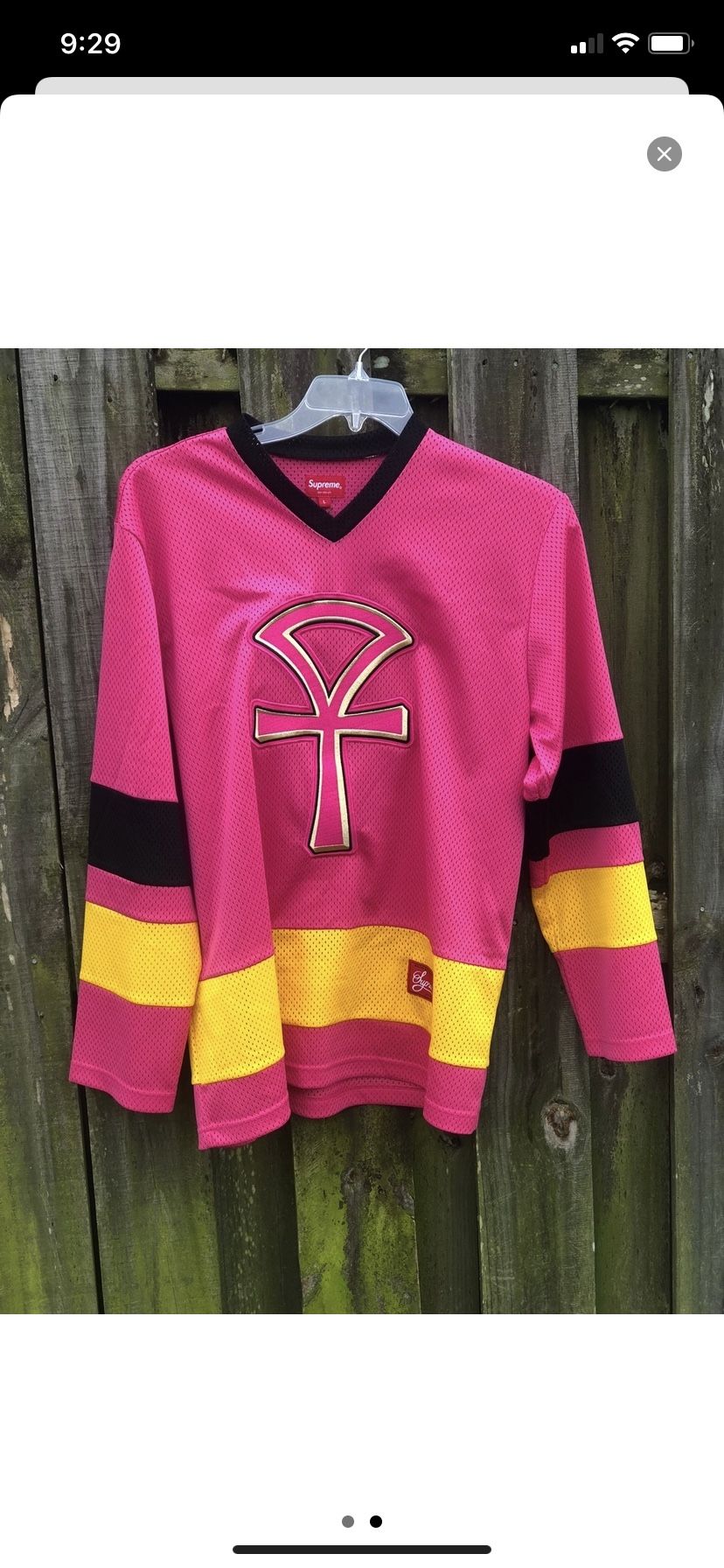 Supreme hockey jersey size xl
