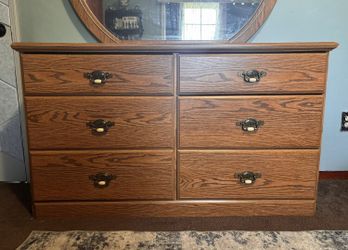Dresser with mirror