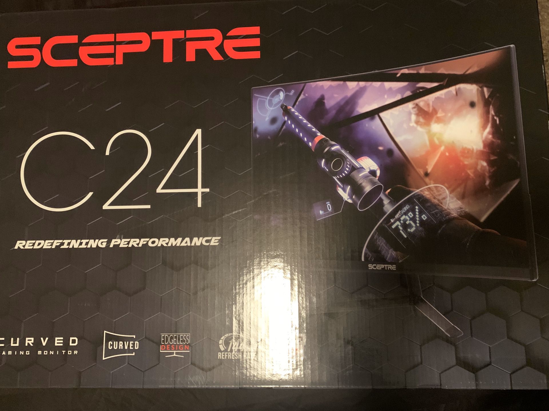 Sceptre 24 Inch curved monitor 144hz 1080p