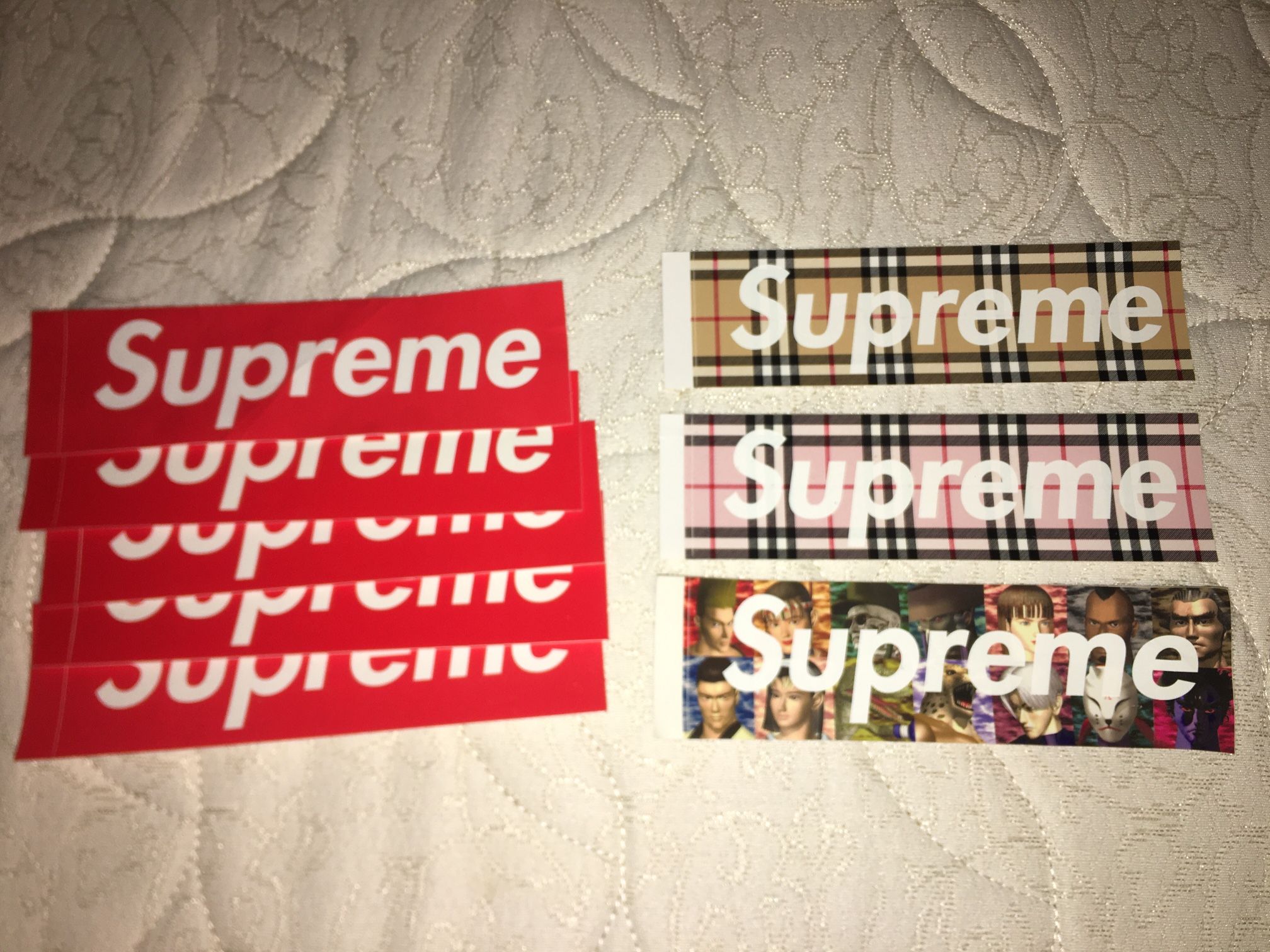 Supreme Burberry Sticker Pack