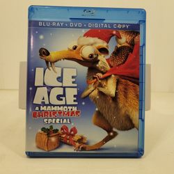 BLU RAY / DVD COMBO PACK ICE AGE A MAMMOTH CHRISTMAS SPECIAL. $5