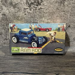 Vintage Aurora 1/32 Scale Ram Rod 1932 Ford Model Car Kit 1962 509 Complete