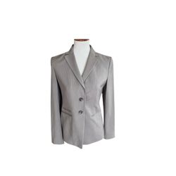 Women’s Vintage Ann Taylor Grey Blazer Size 2 Like New 