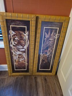 Safari bamboo style frames set