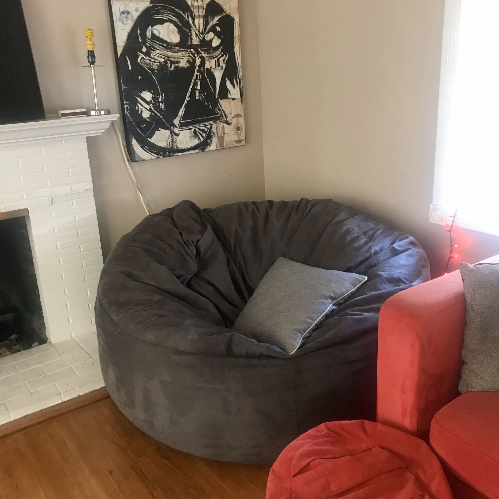 SuperSac Lovesac Bean Bag Grey for Sale in Las Vegas, NV OfferUp