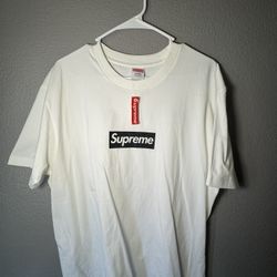 Supreme Paris Box Logo Tee Sz Large