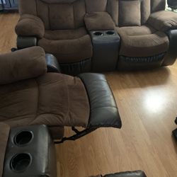 Reclining Sofa Set  (couches) 