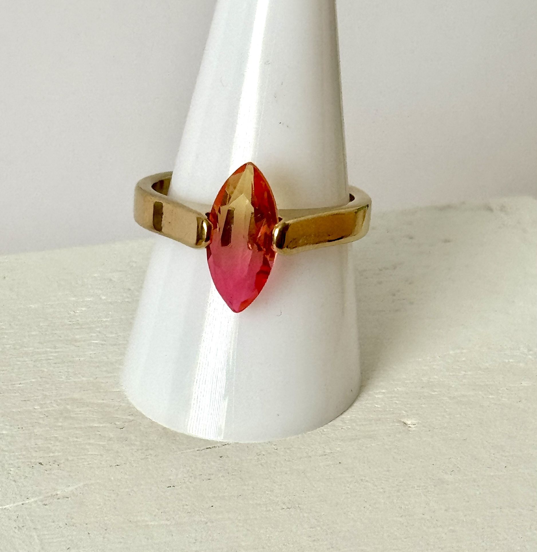 Stainless Steel Ombre Ring, Size 10